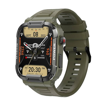 Findtime Military Smart Watch with Blood Pressure Monitor Heart Rate Blood Oxygen Body Temperature Bluetooth Calling